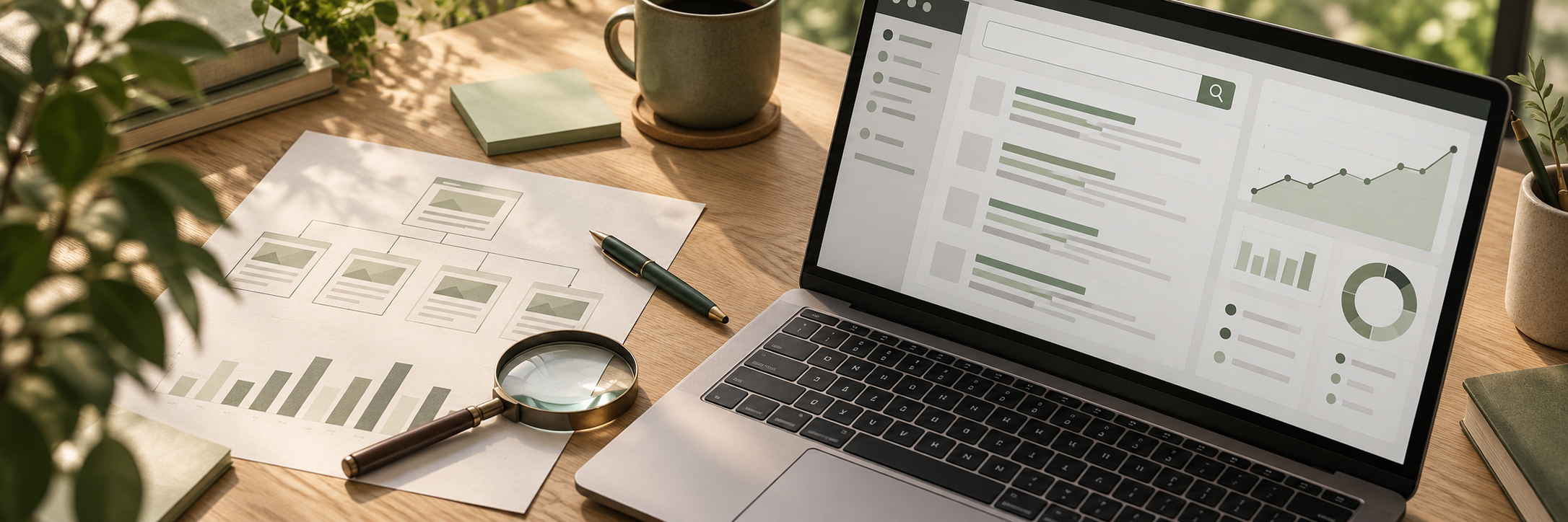 Search engine optimisation – keyword rankings and organic traffic