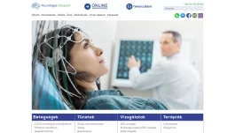 Neurológiai központ weboldala