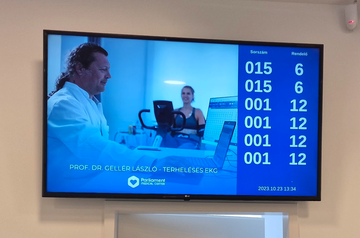 aCall ticket dispenser and call screen